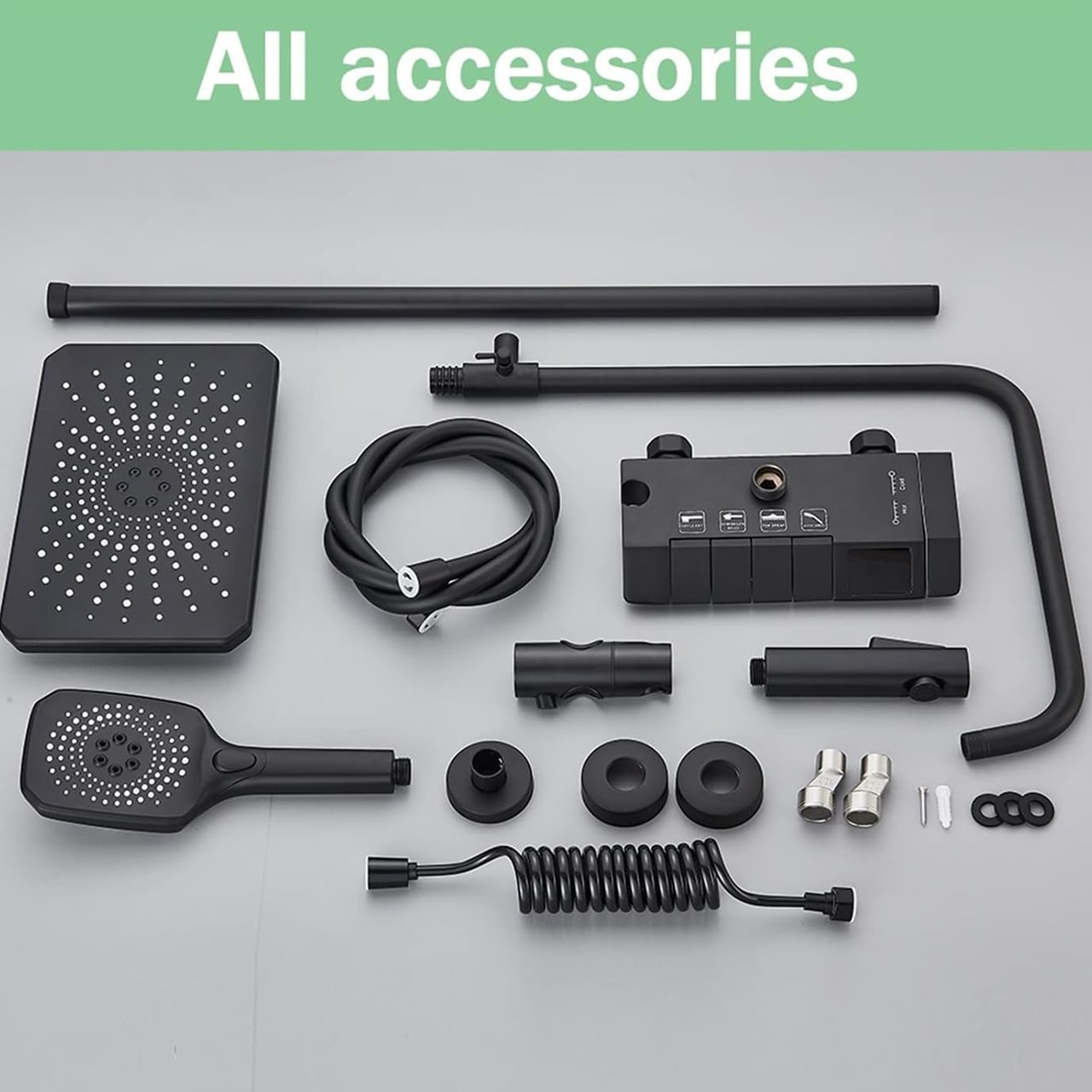 LuxShowerSet, luxury shower set with 3 different attachments - Image 7