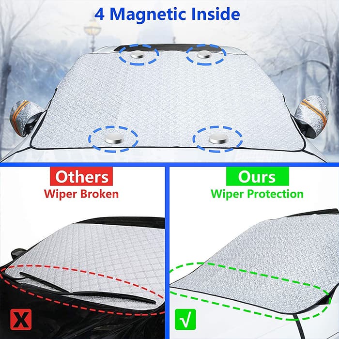 MagneticCarCover, windscreen protective cover with integrated magnets - Image 2