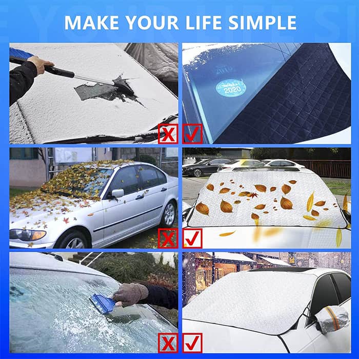 MagneticCarCover, windscreen protective cover with integrated magnets - Image 3