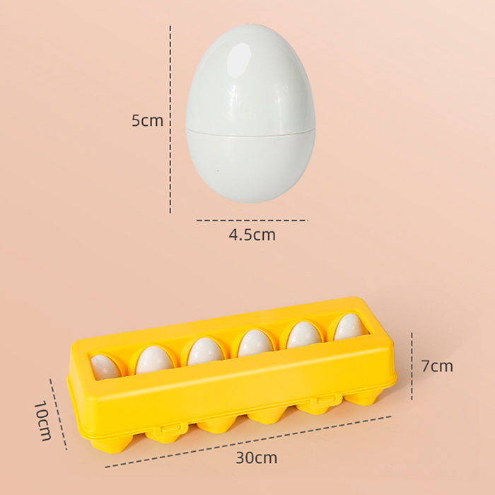 MatchingEggs, didactic toy - set with box and 12 eggs - Image 2