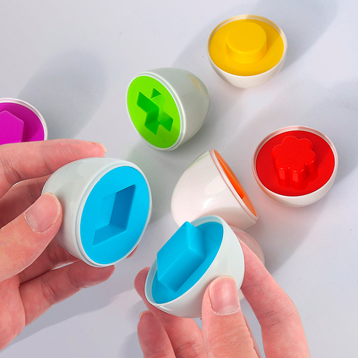 MatchingEggs, didactic toy - set with box and 12 eggs - Image 5