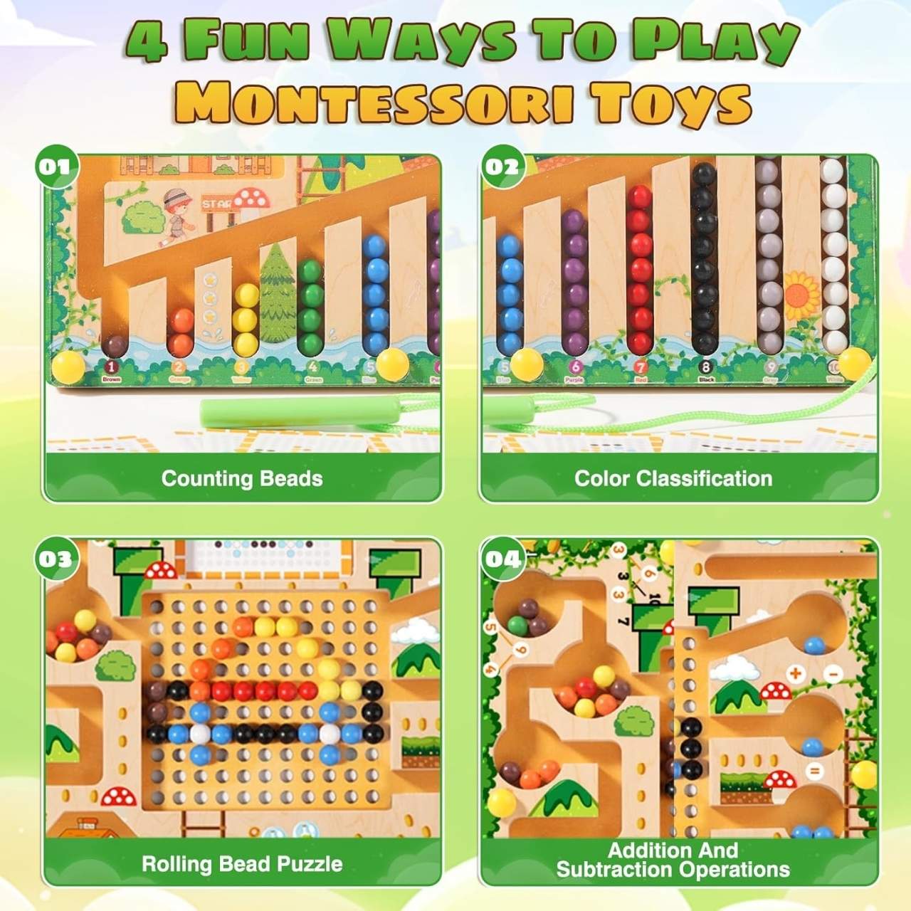 MazeGame, a wooden didactic toy for children - Image 2