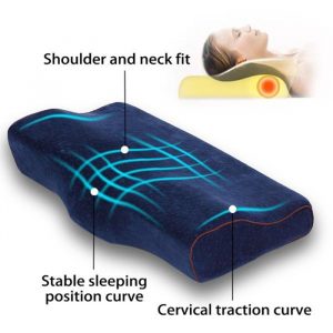 The hypoallergenic cover of the anatomical pillow is soft and smooth and provides protection against dust mites and bacteria build-up.