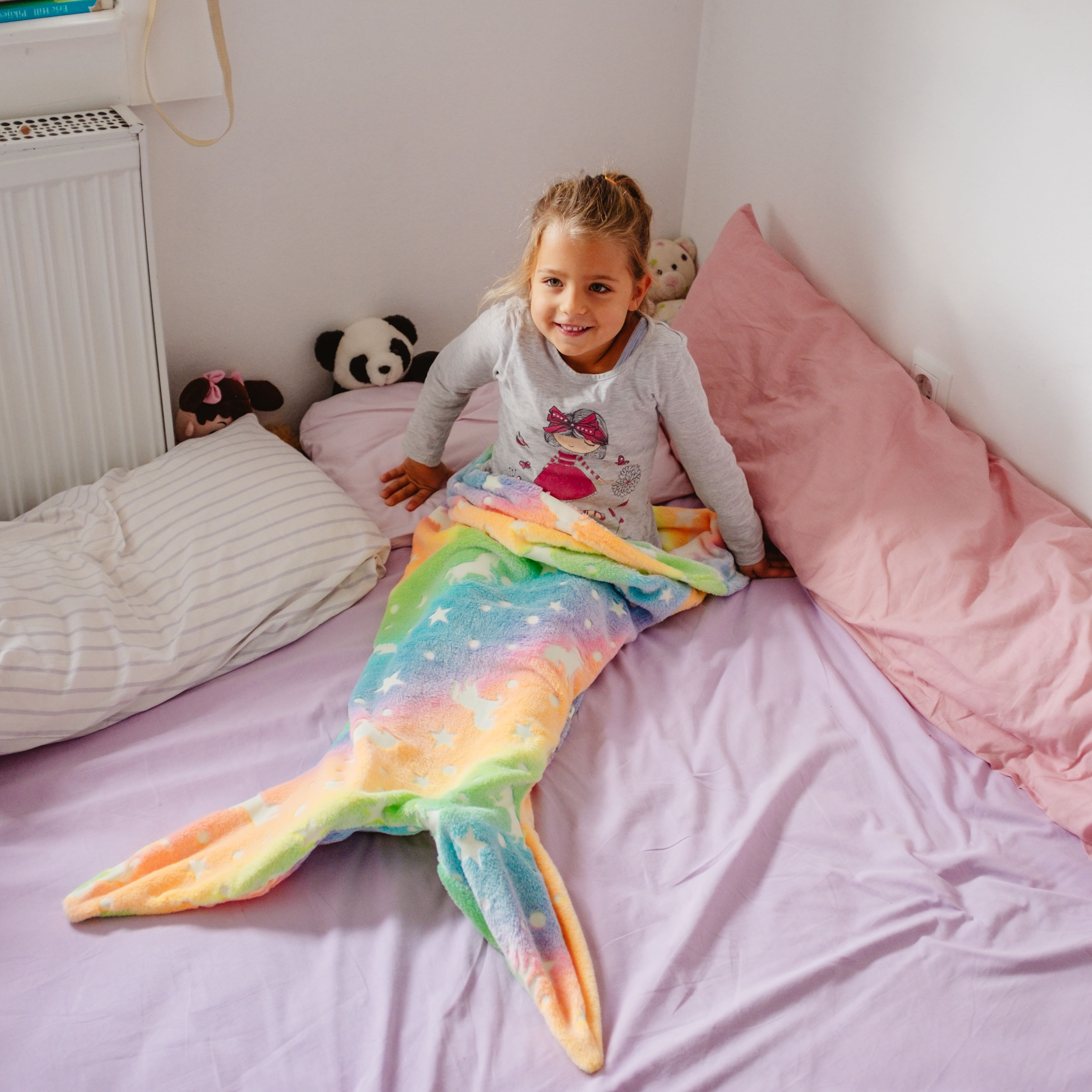 MermaidBlanket, mermaid tail kid blanket - Image 6