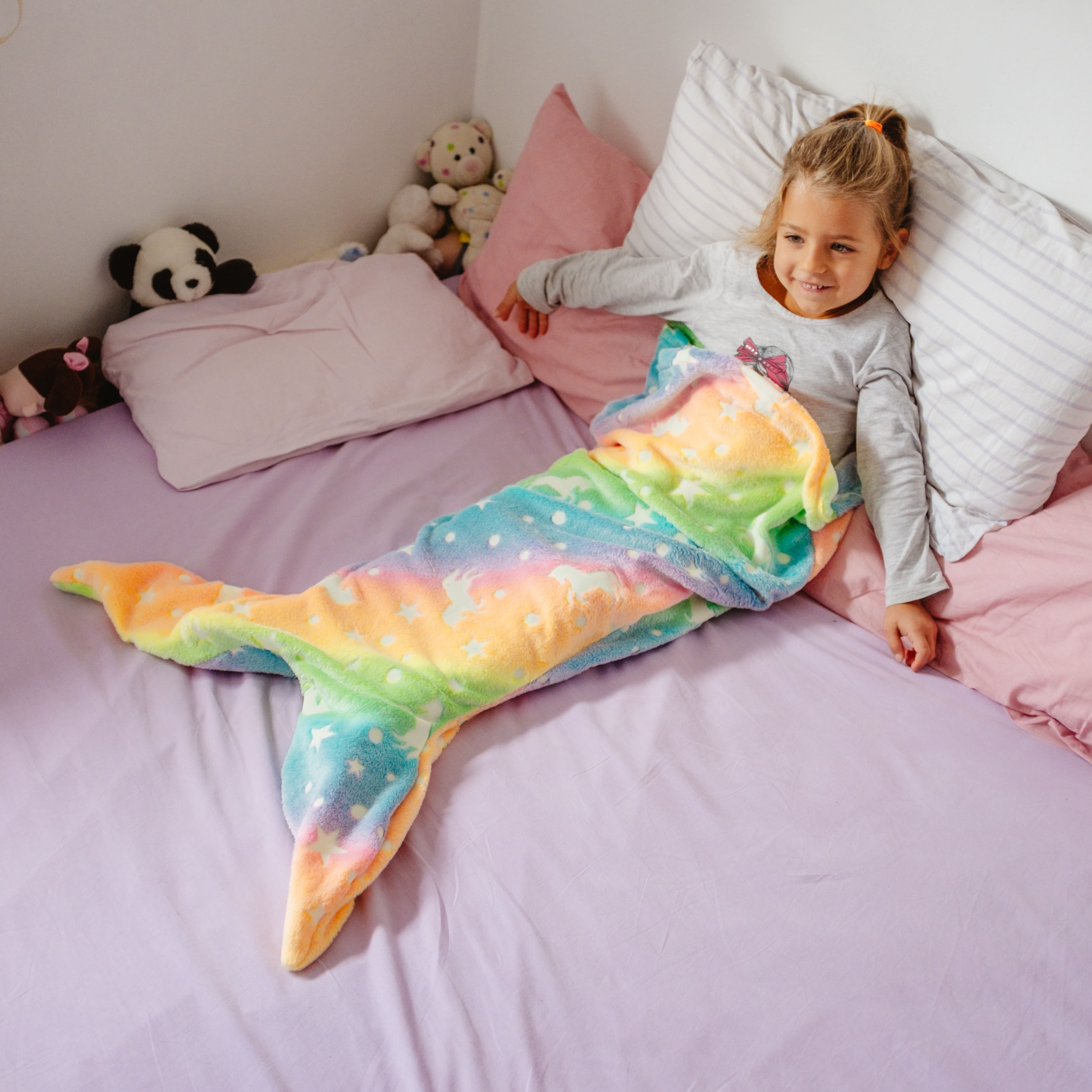 MermaidBlanket, mermaid tail kid blanket - Image 8