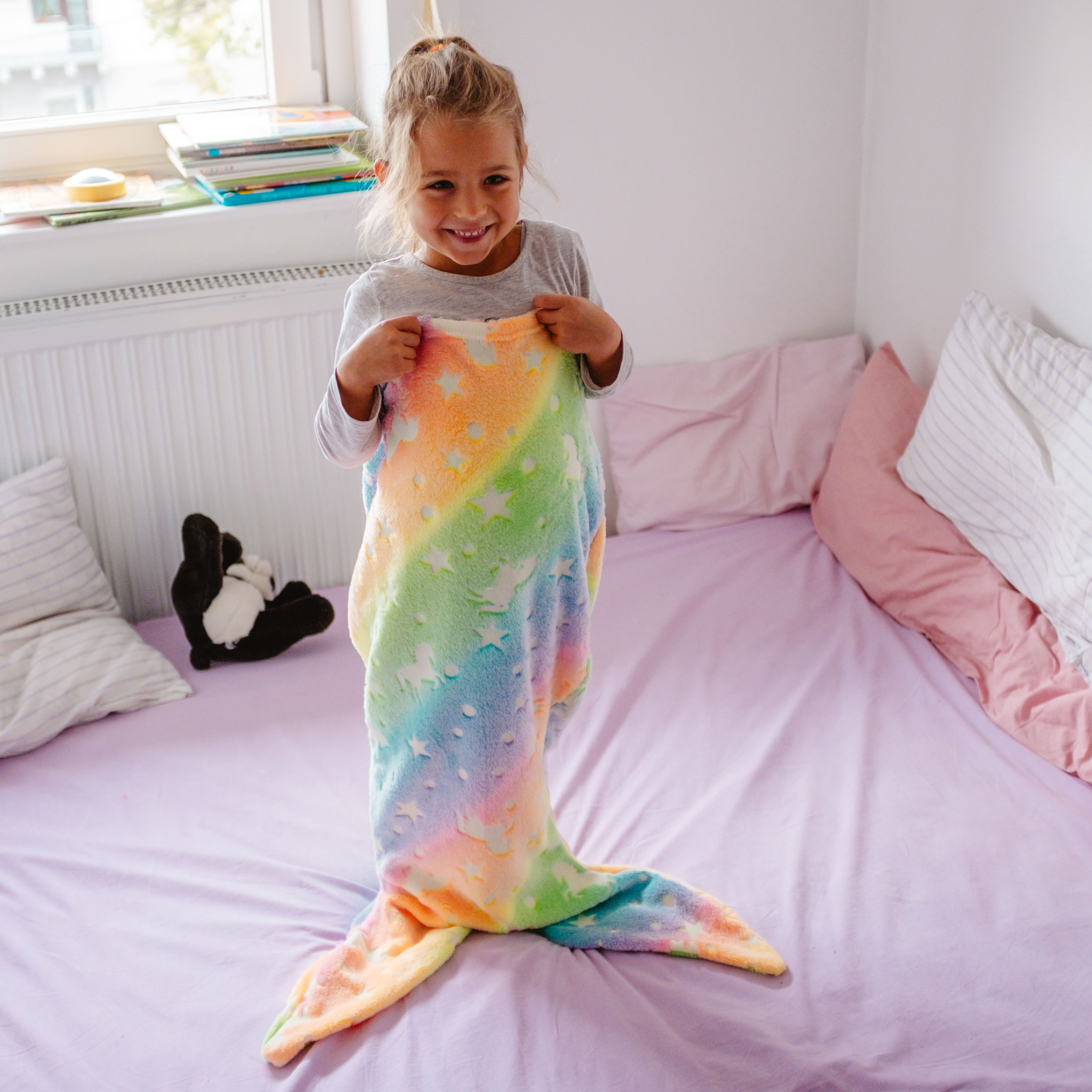 MermaidBlanket, mermaid tail kid blanket - Image 9