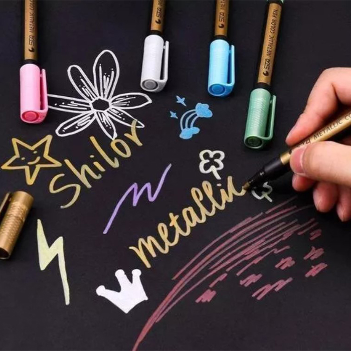 MetallicColorPen, 10-pack creative marker set - Image 2