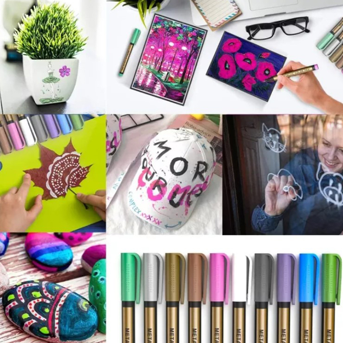 MetallicColorPen, 10-pack creative marker set - Image 7