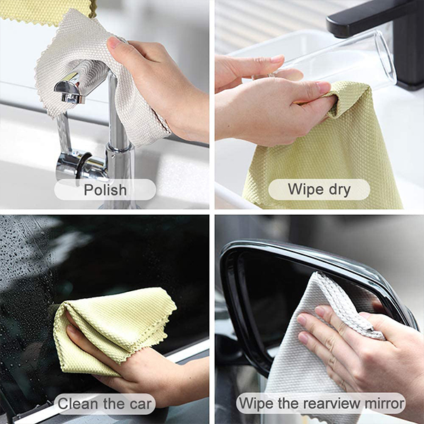 MicrofiberCloth, multi-purpose microfibre cleaning cloth (4 pcs.) - Image 6