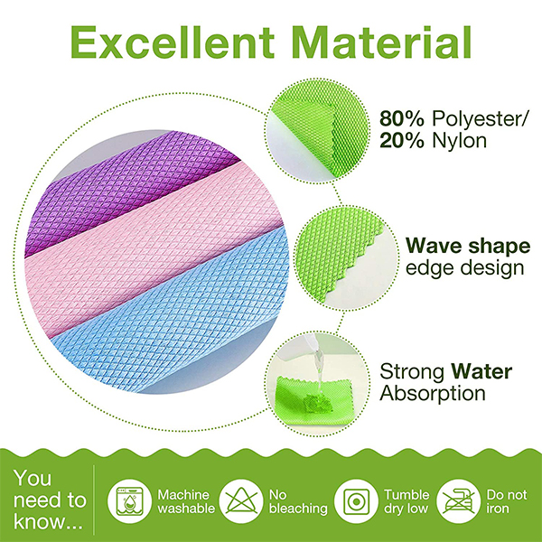 MicrofiberCloth, multi-purpose microfibre cleaning cloth (4 pcs.) - Image 8