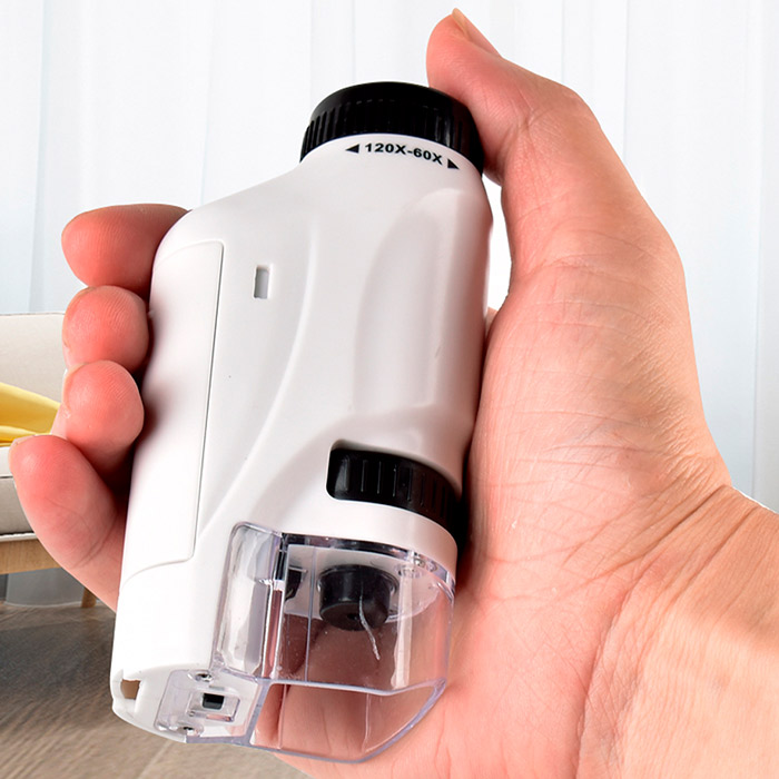 The Children's Microscope has an LED light for even better visibility of magnified objects!