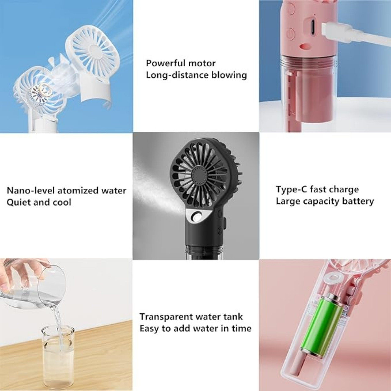 Misty, portable mini fan with built-in humidifier - Image 6