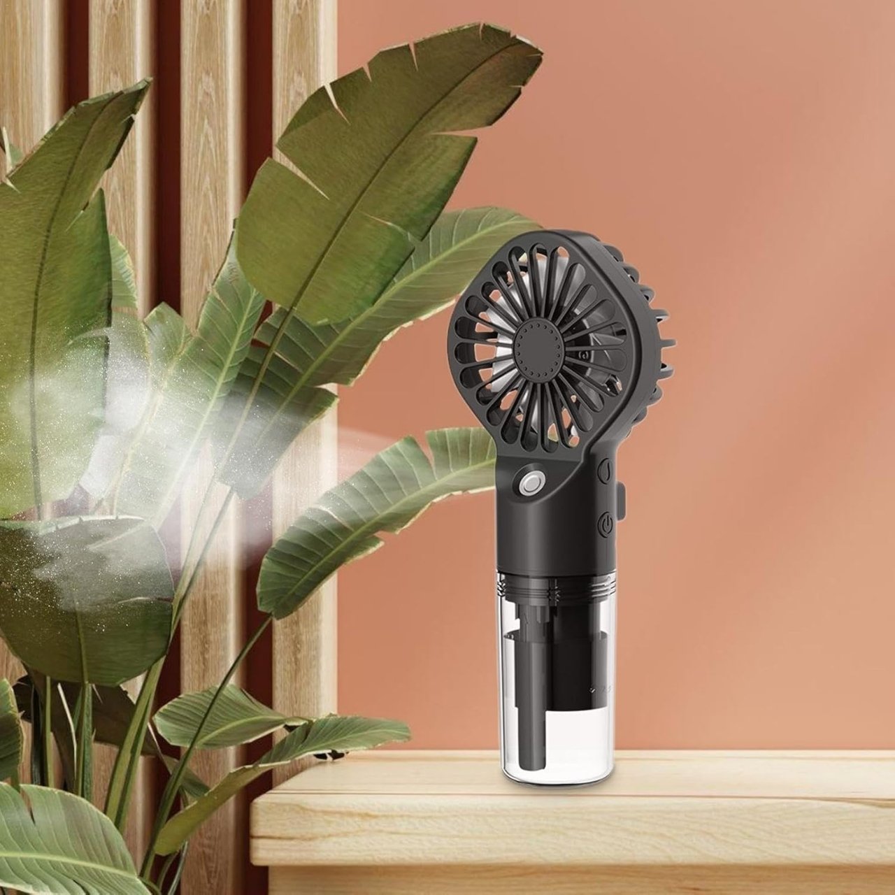 Refresh and hydrate in one - by spraying a fine mist of water, the fan not only cools but also moisturises the skin, perfect for hot, dry days.