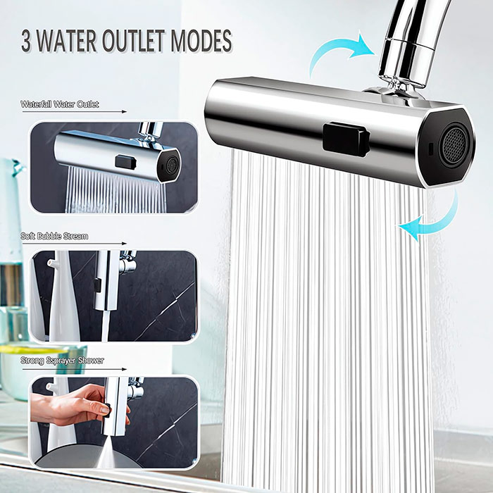 ModernFaucet, the tap extender with 3 water outlets - Image 4