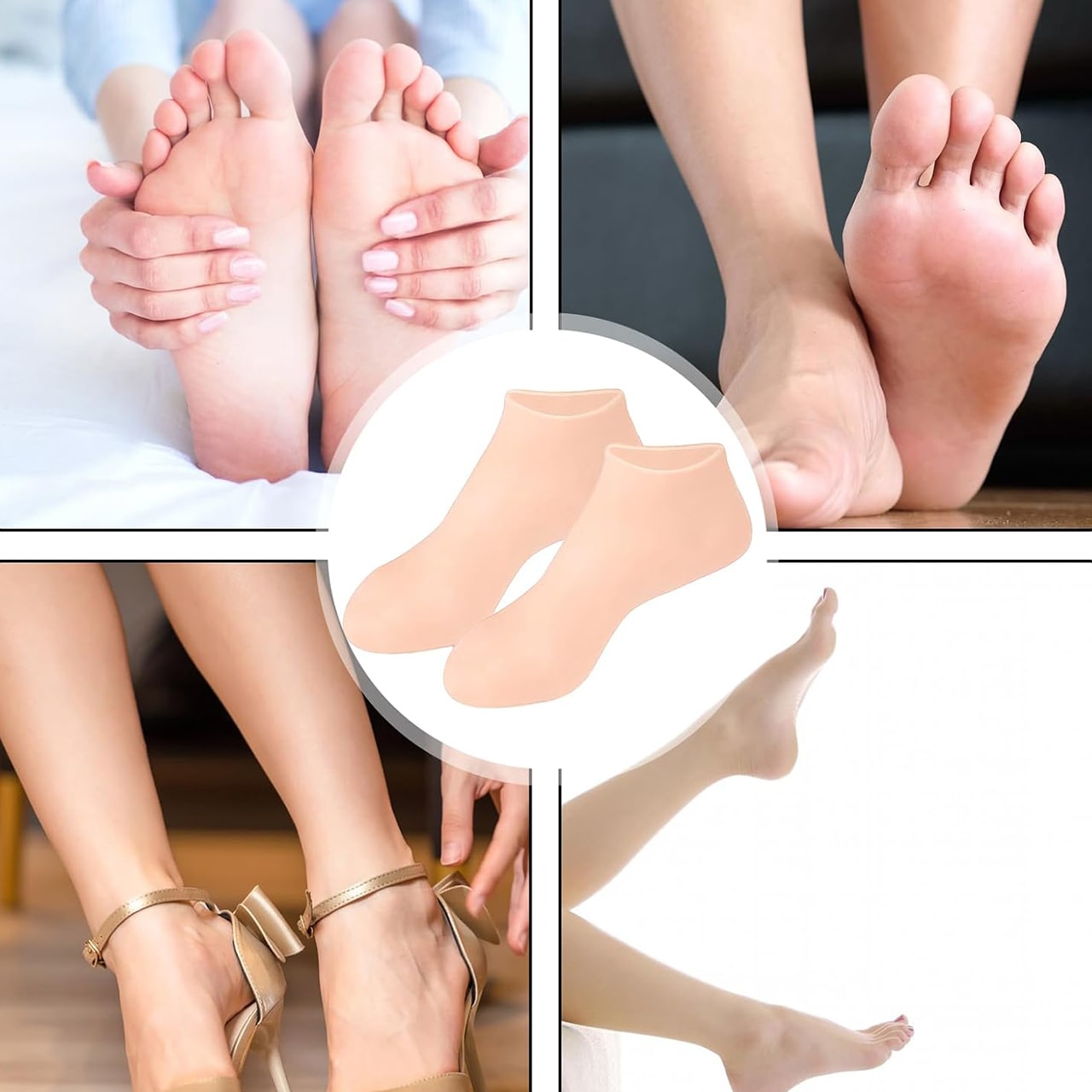 MoistMask, moisturising silicone foot care socks - Image 2