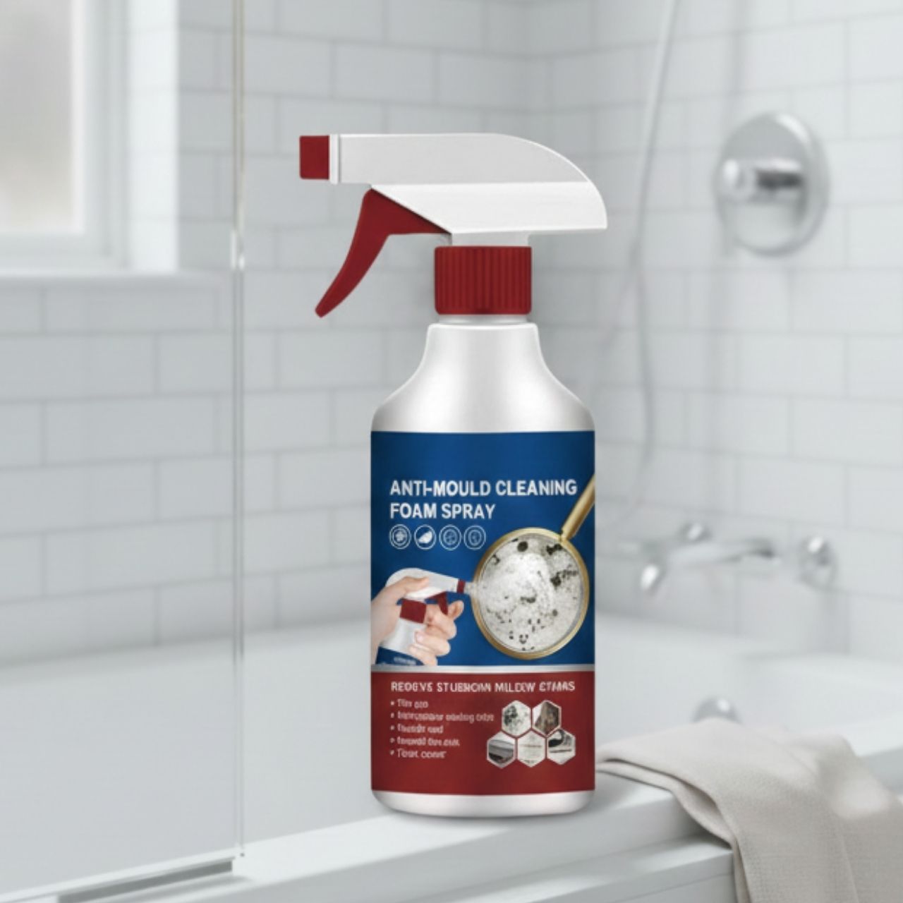 MoldFix, cleaning foam for removing mould stains