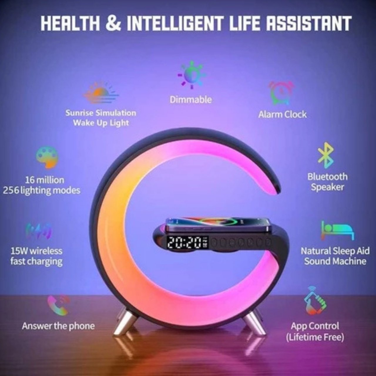 MoonCharge - a stylish wireless charger and ambient light in one <br> - Image 3