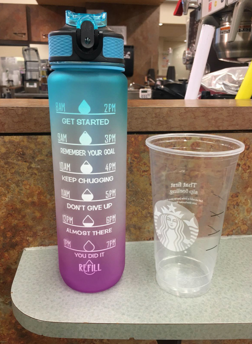 MotivationalBottle, water bottle with motivational verses and time stamps (1000 ml) - Image 8