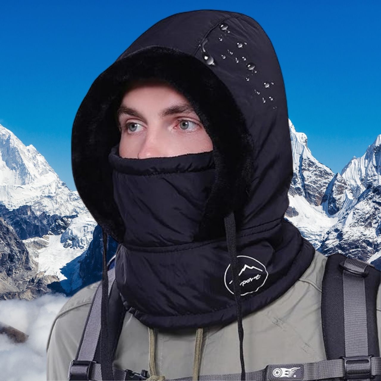 MuffHat, winter cap with scarf and mask - Image 3