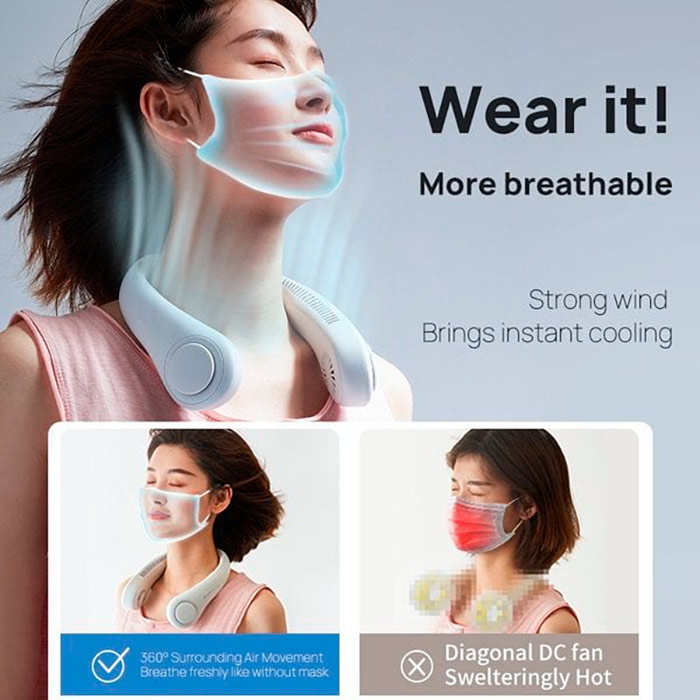 NeckFan, a portable fan that fits around your neck - Image 4