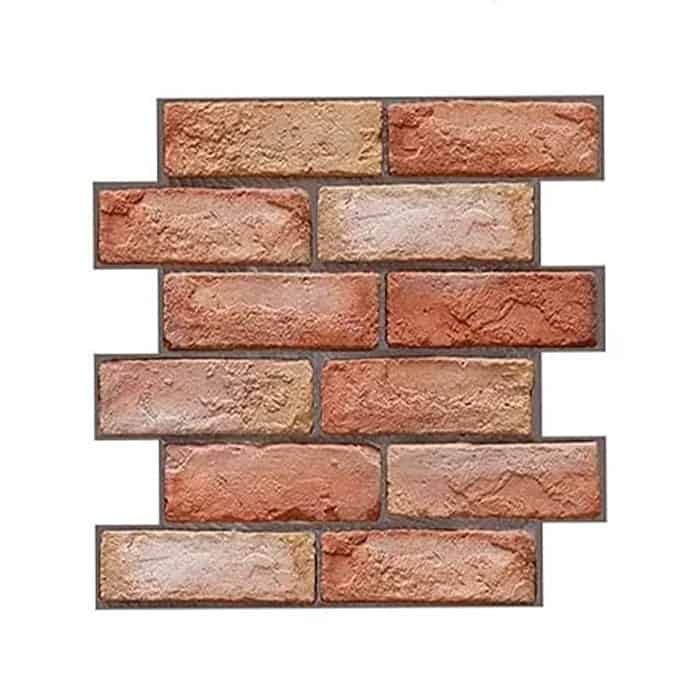 NewYorkWall, three-dimensional wall stickers with orange brick effect(10 pcs.) - Image 2