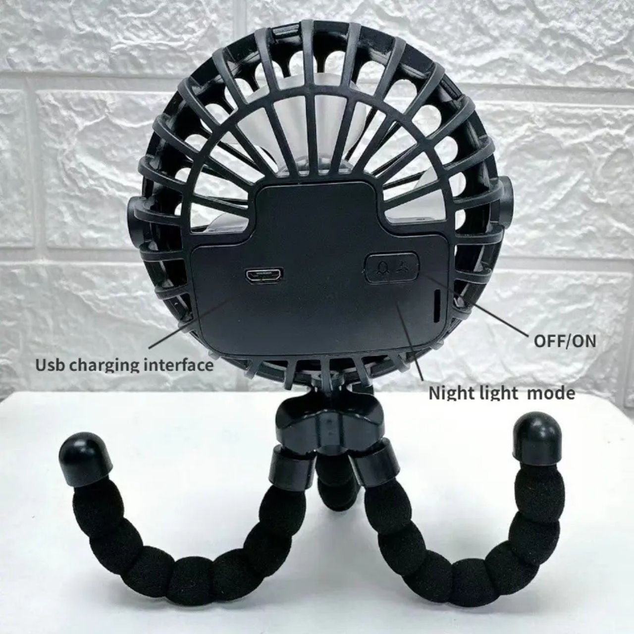 Octy, mini fan with flexible stand - Image 7