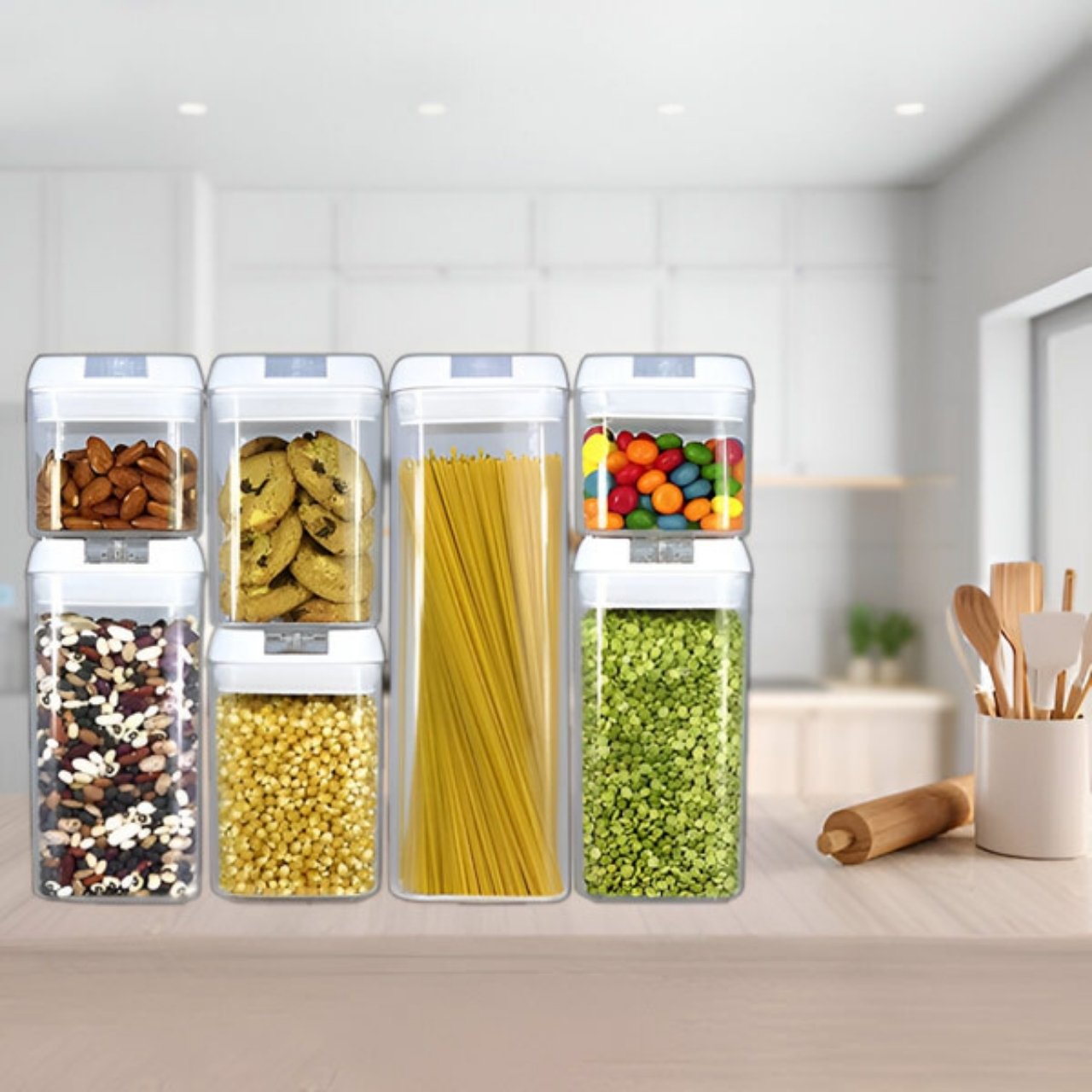 OrgaSet, 7-piece set of food storage containers - Image 4