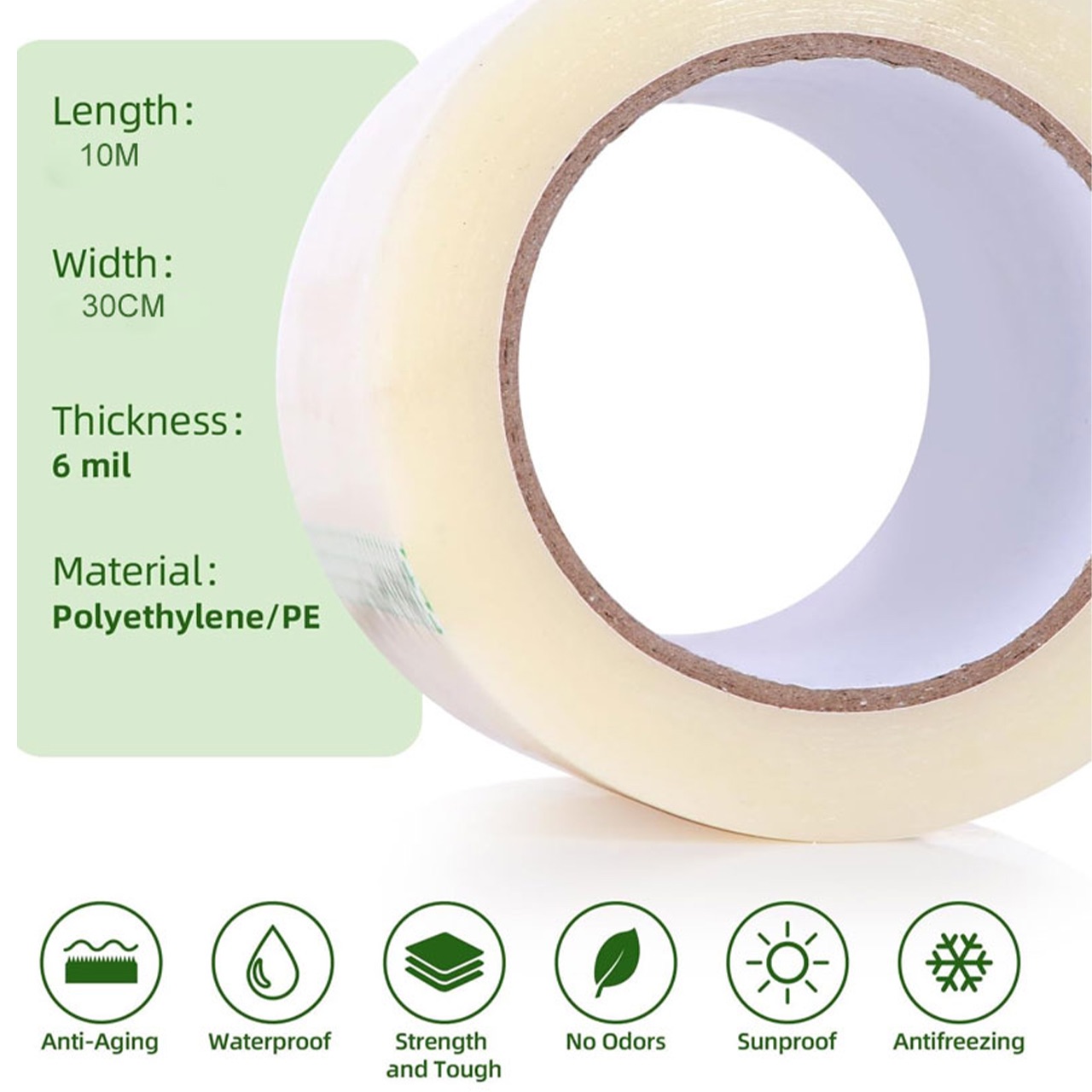 Patch, strong and waterproof adhesive film (30cm x 10m) - Image 9