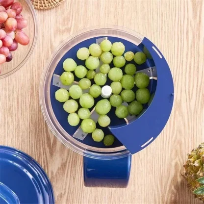The peeler comes with a knife that slices the food!