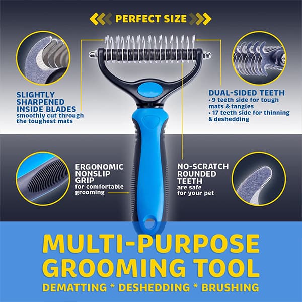 PetBundle, double-sided brush for shedding + hair removal roller GRATIS - Image 8