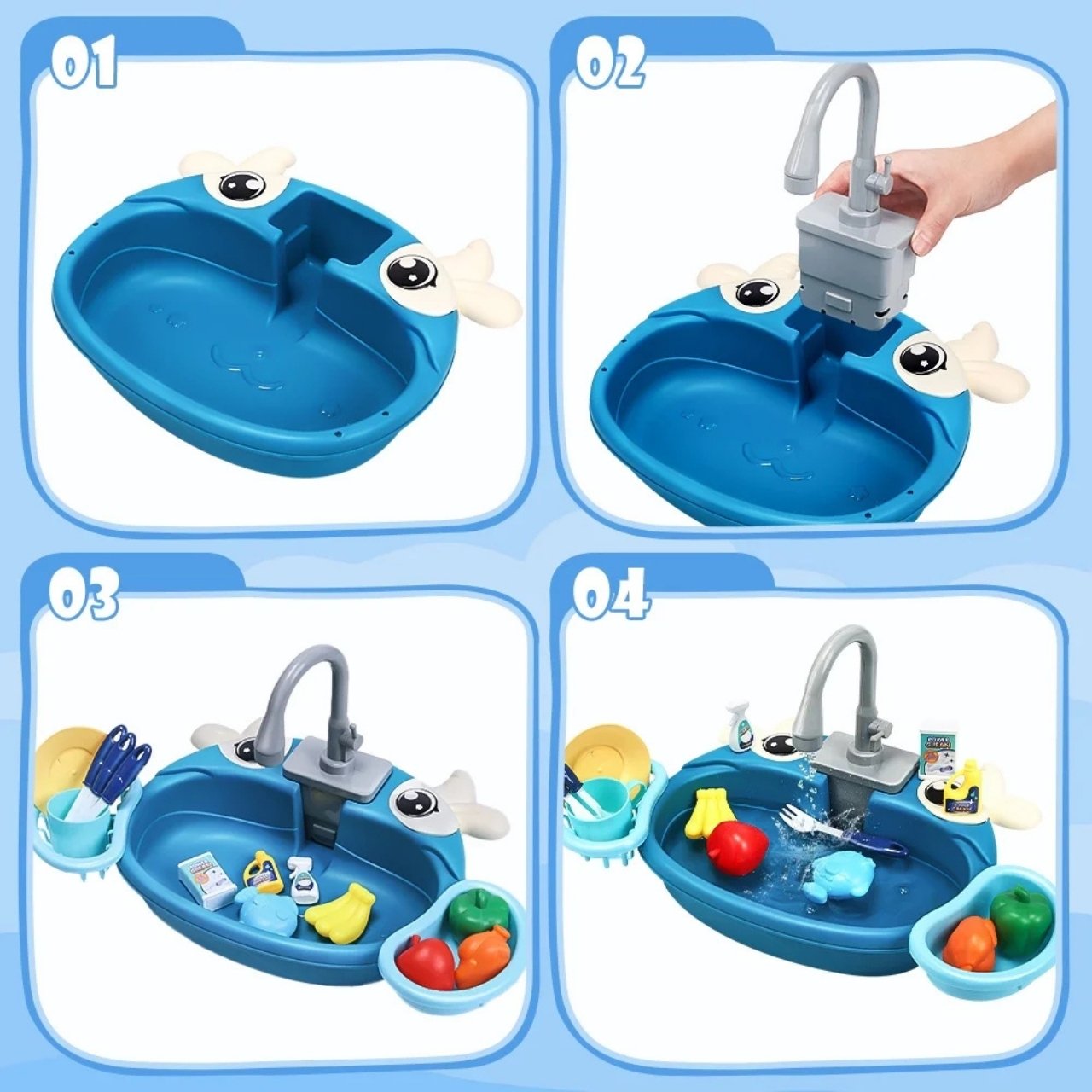 PlaySink, children's kitchen set with sink - Image 5