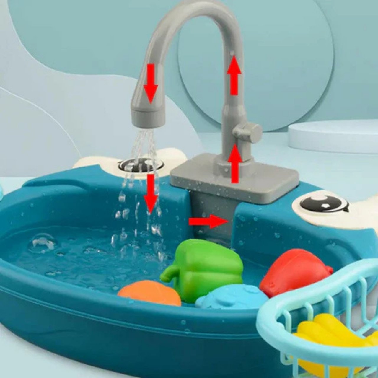 PlaySink, children's kitchen set with sink - Image 7