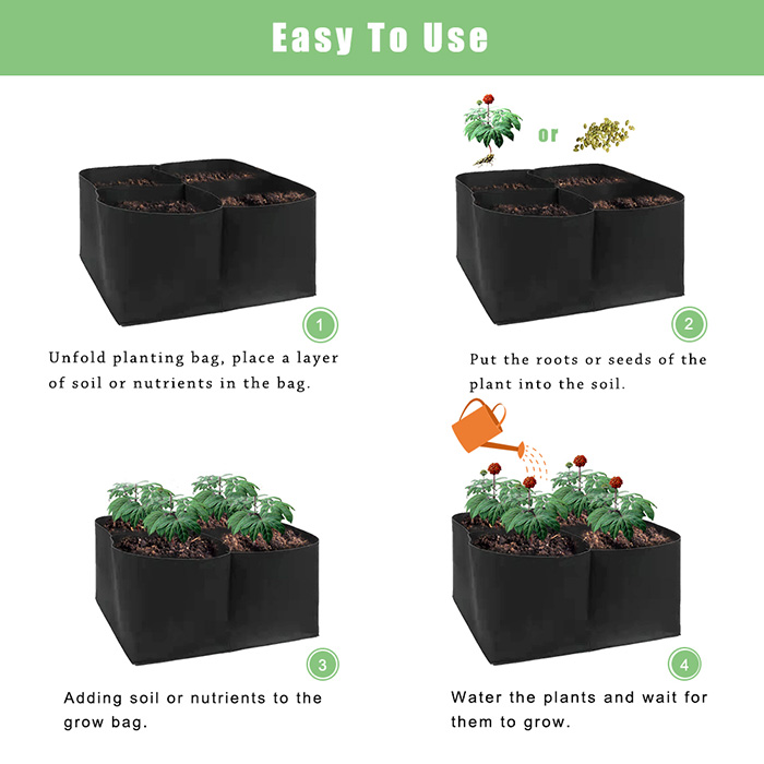 Pocket4Garden, portable garden bed with 4 separate compartments - Image 8