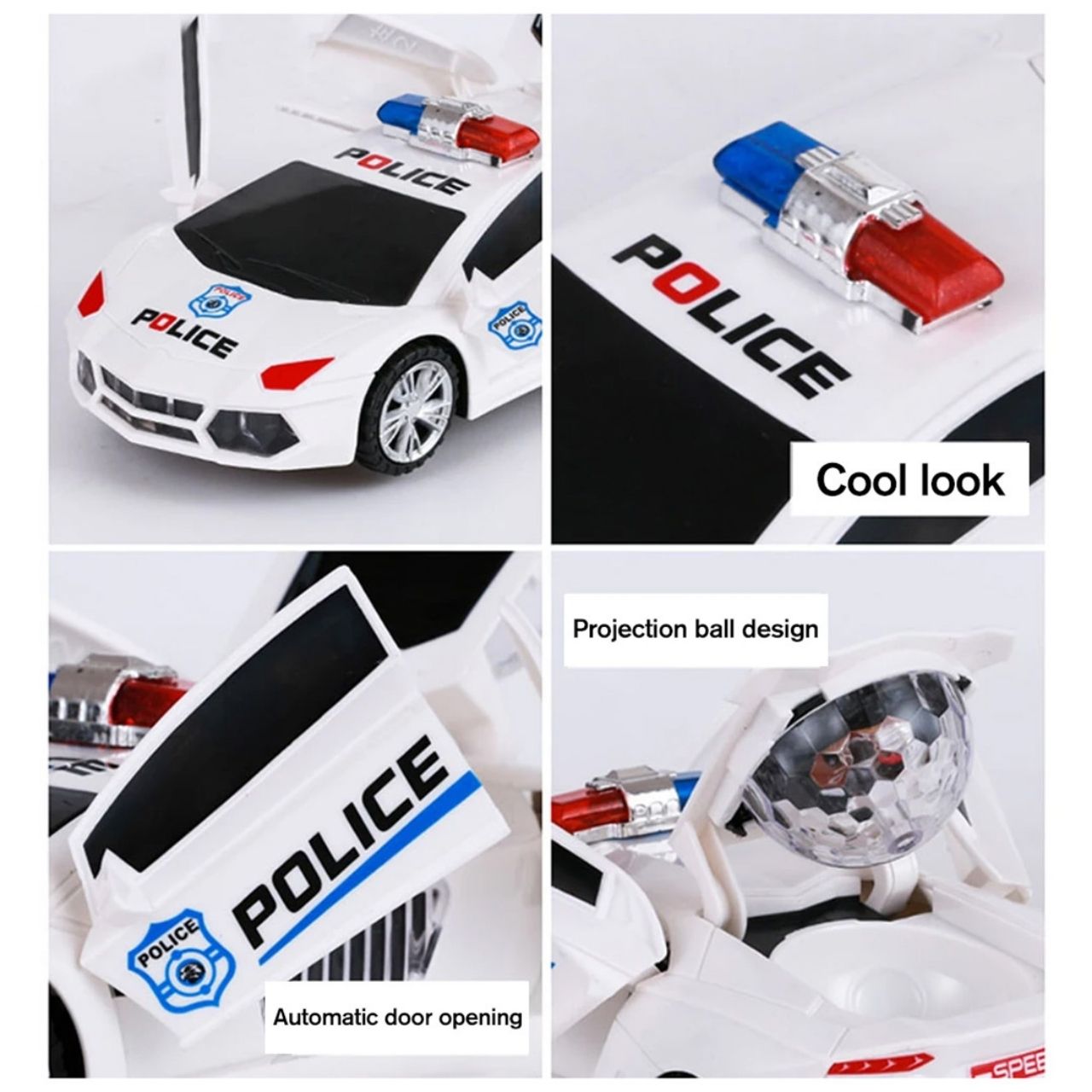 PoliceCar, police car with LED lights - Image 2