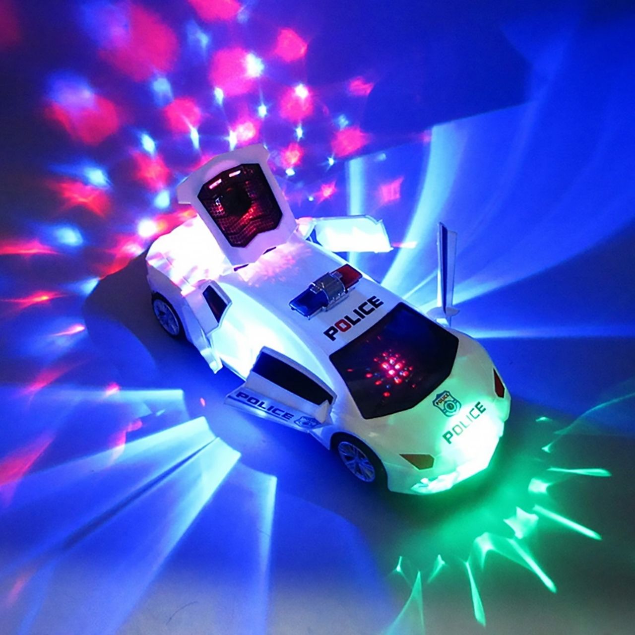 PoliceCar, police car with LED lights - Image 8