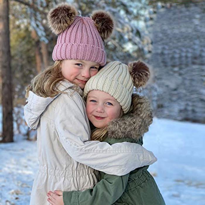 The winter cap is stretchy, so it's suitable for children from 1 to 4 years old!