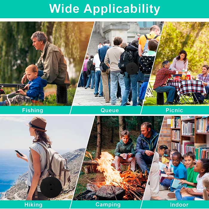 The perfect choice for a variety of indoor and outdoor activities - fishing, camping, hiking, queuing, train and bus stations, hiking, gardening, etc.