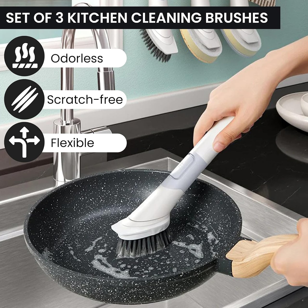An indispensable accessory for the kitchen, bathroom and other rooms and surfaces.