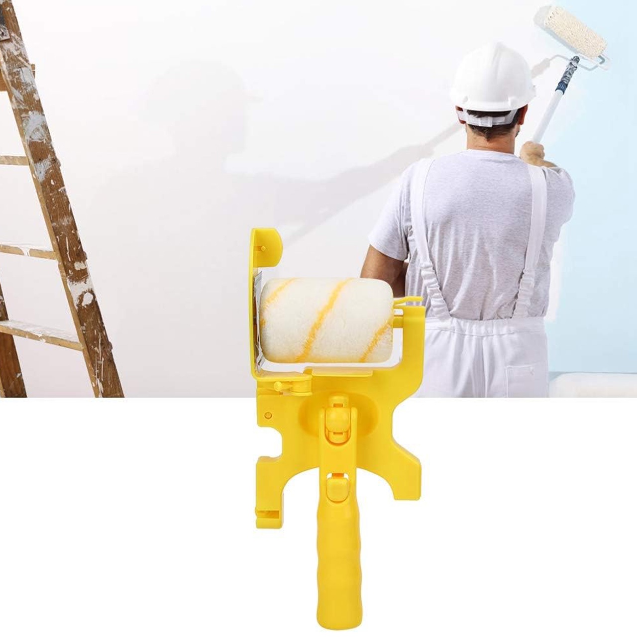 The roller allows you to paint seamless edges!