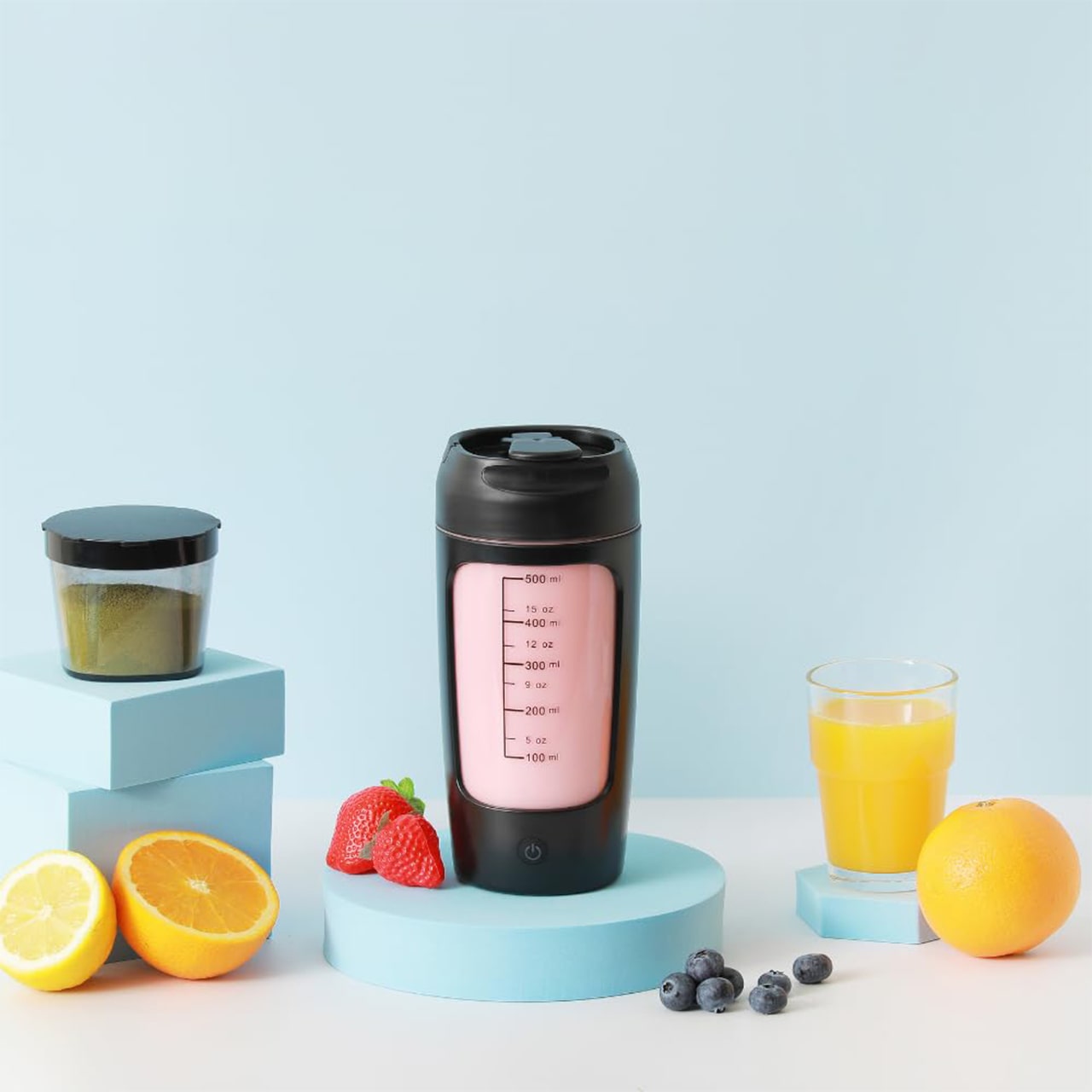 ProteinShaker, an electric shaker with a container that is also a bottle - Image 10