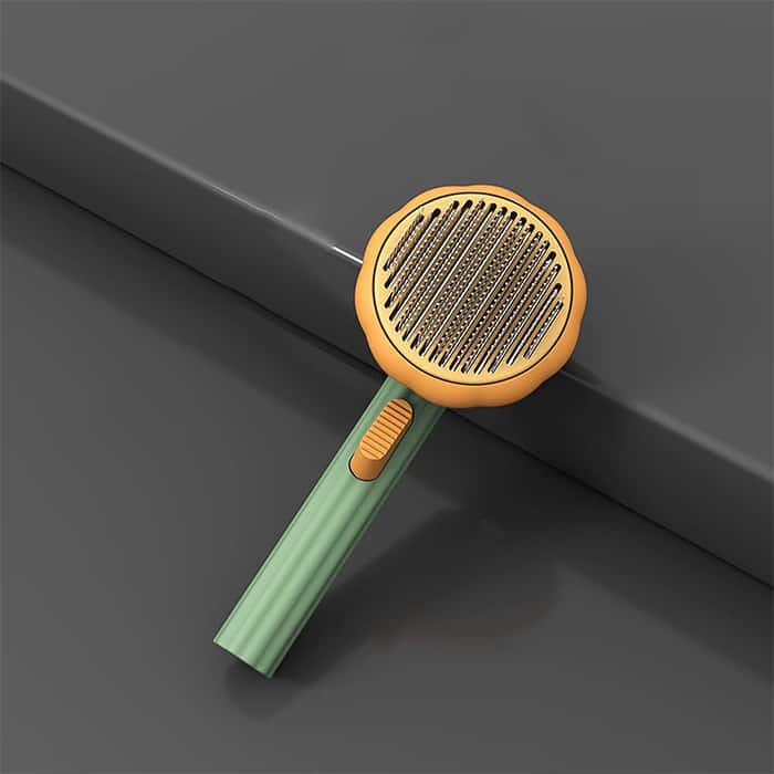 PumpkinComb, pet brush with easy clean button - Image 8