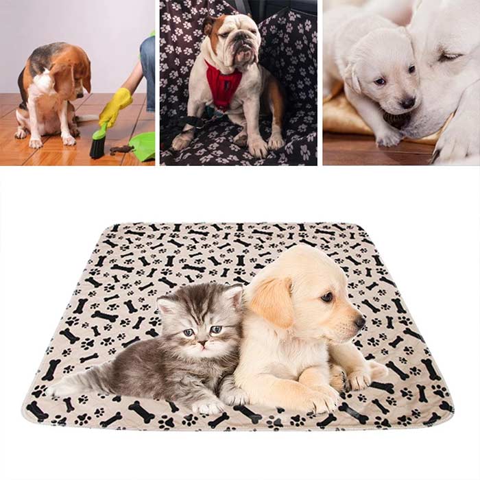 The dog mat is soft and comfortable, so your dog or cat will rest easy on it!