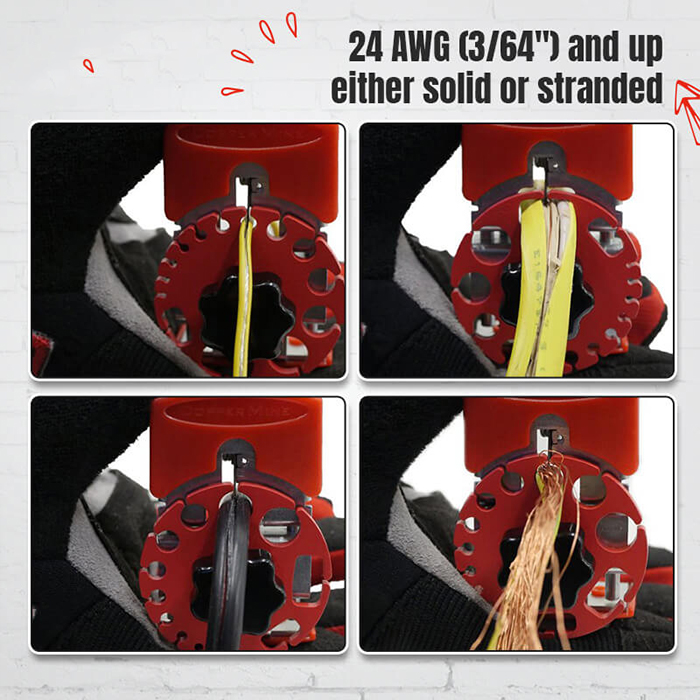 The sharp blade cuts through different thicknesses of insulation with ease, saving valuable time.