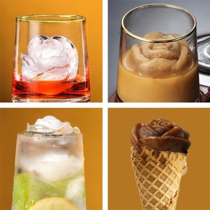 Silicone ice cube moulds (3 pcs.), ROSEICE - Image 4