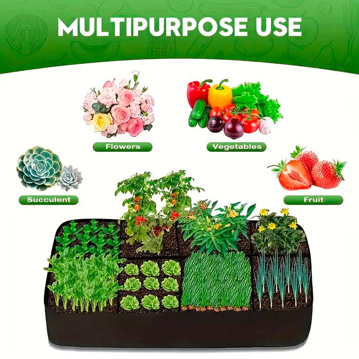 RaisedGarden, portable garden bed with 8 separate compartments - Image 7