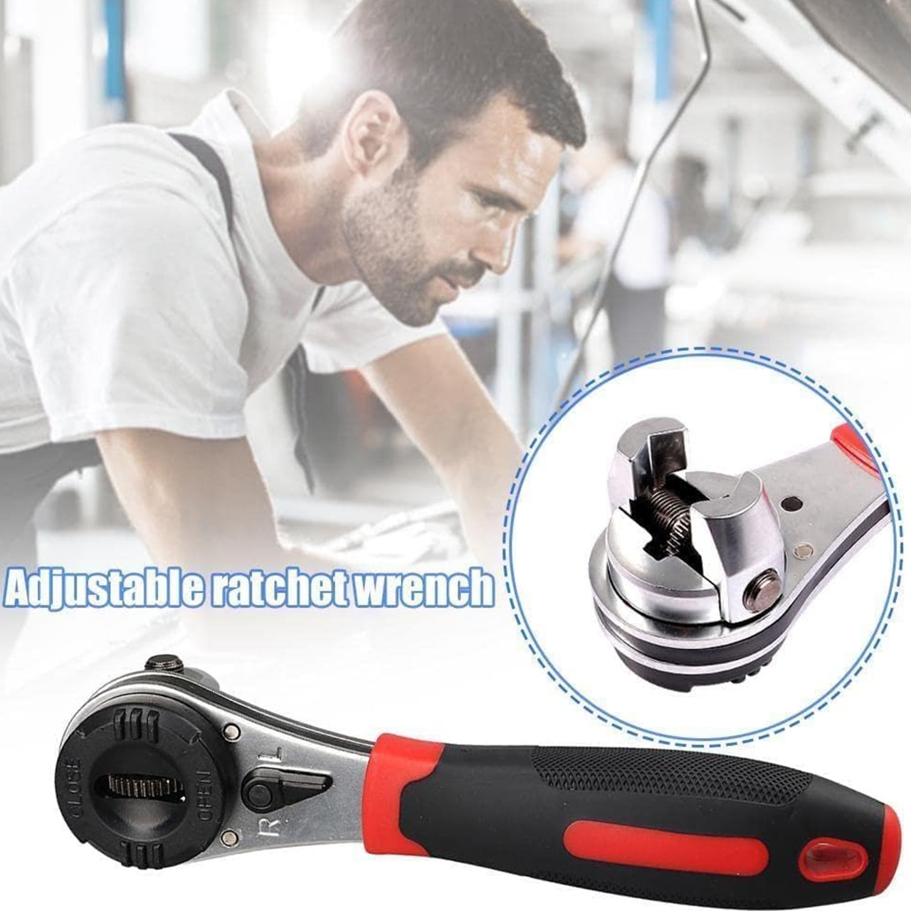 Ratchet, adjustable socket wrench - Image 5