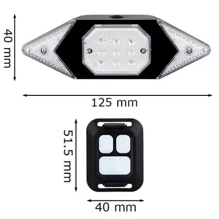 RearLightIndicator, cycle indicator with wireless remote control - Image 2