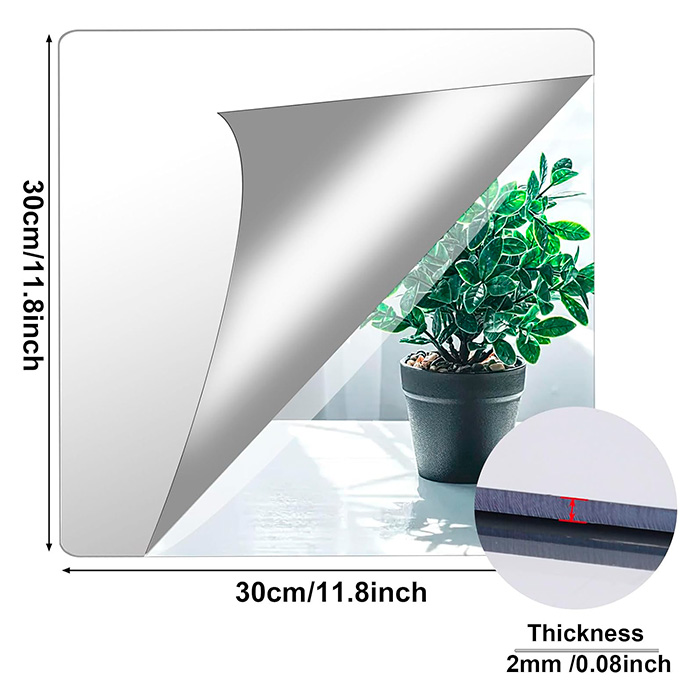 ReflectMirror, mirror effect wall stickers (4 pieces) - Image 2