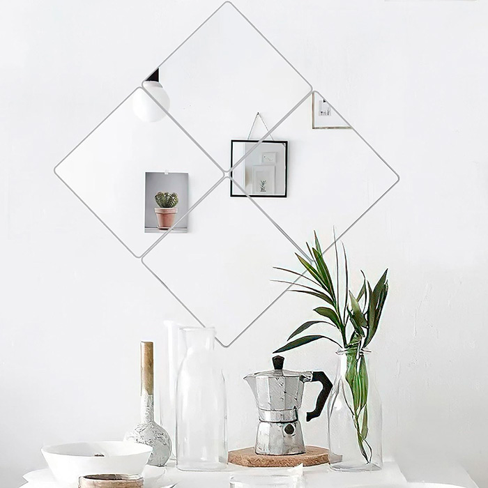 ReflectMirror, mirror effect wall stickers (4 pieces) - Image 3