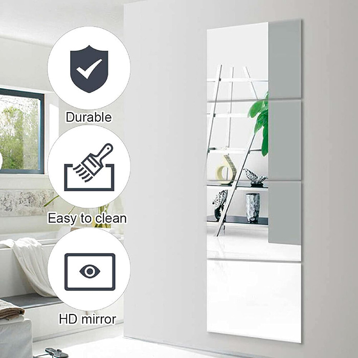 ReflectMirror, mirror effect wall stickers (4 pieces) - Image 4